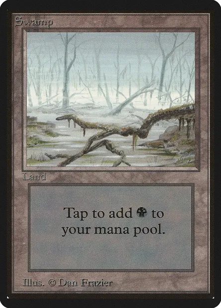 Swamp, Magic card LEB 294 — Limited Edition Beta set