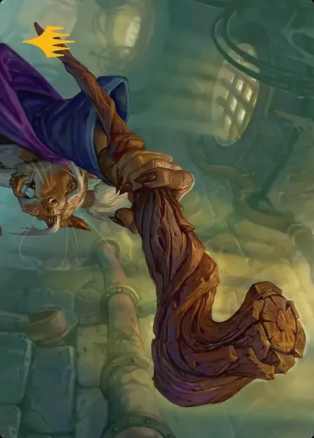 Wooden Cane // Wooden Cane, Magic card ATMT 46 — Teenage Mutant Ninja Turtles Art Series set