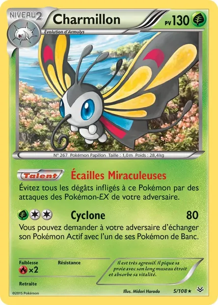 Charmillon, carte Pokémon ROS 5 — extension Ciel Rugissant