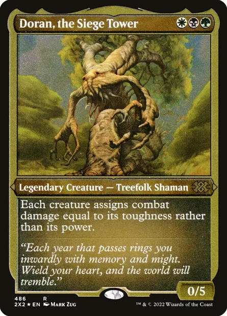 Doran, the Siege Tower, Magic card 2X2 486 — Double Masters 2022 set