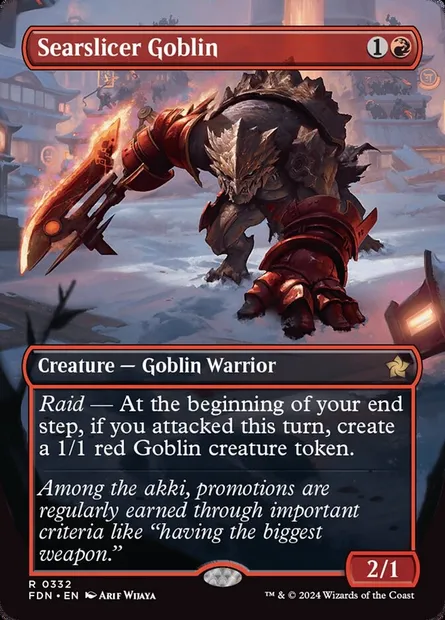 Searslicer Goblin, Magic card FDN 332 — Foundations set