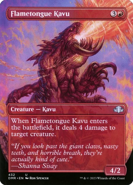 Flametongue Kavu, Magic card DMR 432 — Dominaria Remastered set