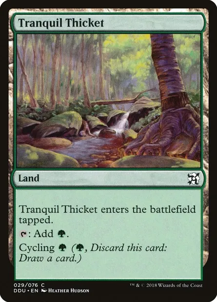 Tranquil Thicket, Magic card DDU 29 — Duel Decks: Elves vs. Inventors set