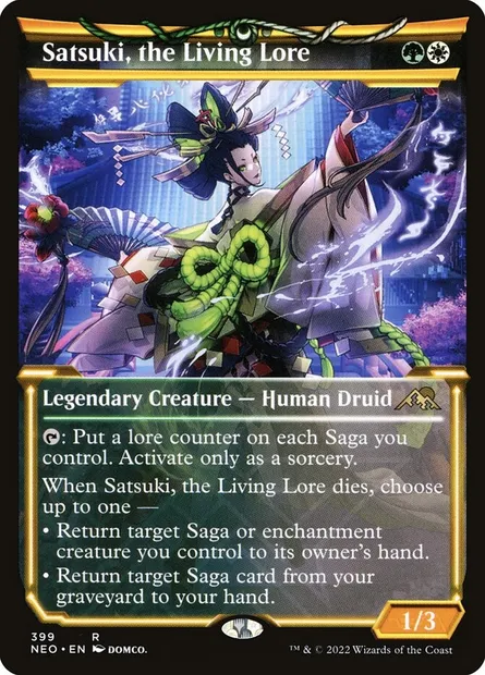 Satsuki, the Living Lore, Magic card NEO 399 — Kamigawa: Neon Dynasty set
