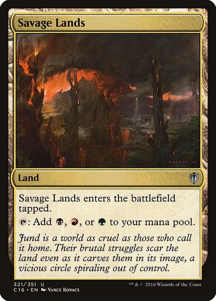 Savage Lands, Magic card C16 321 — Commander 2016 set