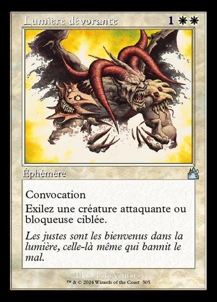 Lumière dévorante, carte Magic RVR 305 — extension Ravnica Remastered