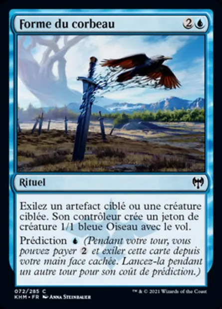 Forme du corbeau, carte Magic KHM 72 — extension Kaldheim