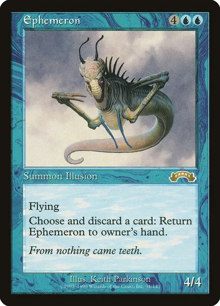 Ephemeron, Magic card EXO 31 — Exodus set