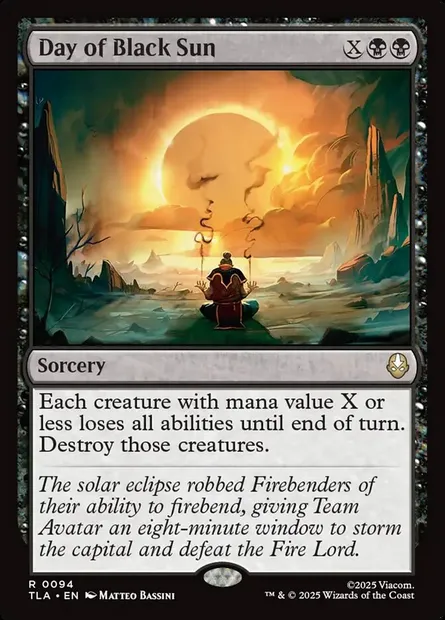 Day of Black Sun, Magic card TLA 94 — Avatar: The Last Airbender set