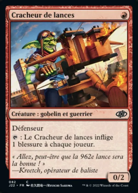 Cracheur de lances, carte Magic J22 82 — extension Jumpstart 2022
