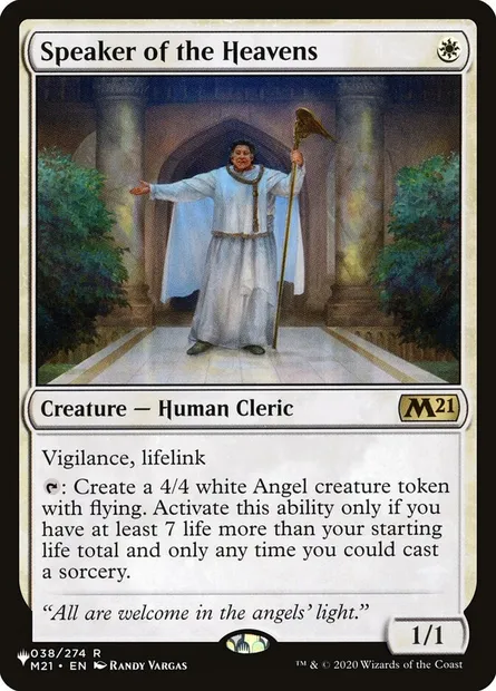 Orateur des Cieux, carte Magic PLST M21-38 — extension The List