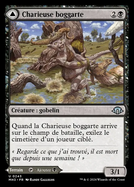 Charieuse boggarte // Marécage aux boggarts, carte Magic MH3 243 — extension Modern Horizons 3