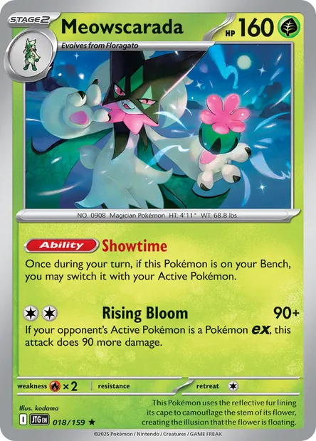Meowscarada, Pokémon card JTG 018 — Journey Together set