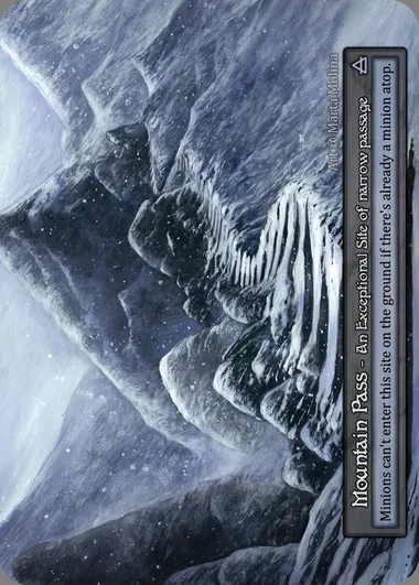 Mountain Pass, Sorcery card ALP 375 — Alpha set