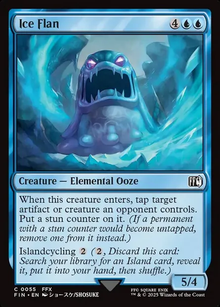 Ice Flan, Magic card FIN 55 — Final Fantasy set