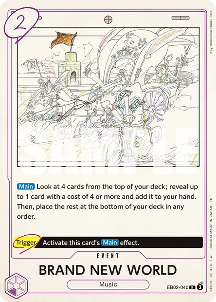BRAND NEW WORLD, One Piece card EB02-040 — Anime 25th Collection set