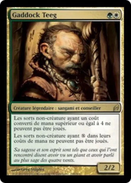 Gaddock Teeg, carte Magic LRW 248 — extension Lorwyn