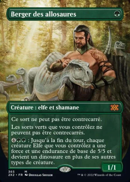 Berger des allosaures, carte Magic 2X2 365 — extension Double Masters 2022