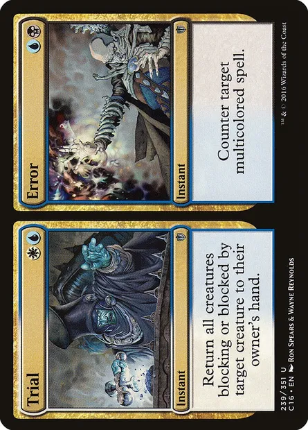 Trial // Error, Magic card C16 239 — Commander 2016 set