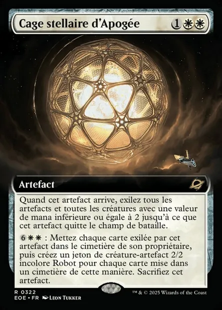Cage stellaire d'Apogée, carte Magic EOE 322 — extension Edge of Eternities