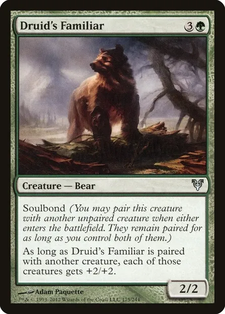 Druid's Familiar, Magic card AVR 175 — Avacyn Restored set