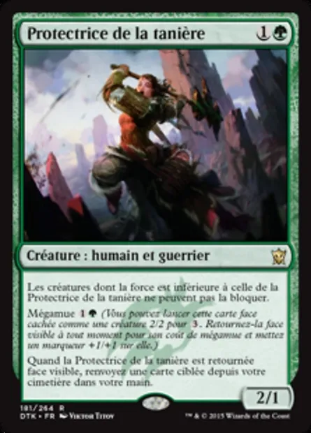 Protectrice de la tanière, carte Magic DTK 181 — extension Les Dragons de Tarkir