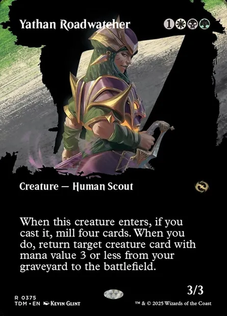 Yathan Roadwatcher, Magic card TDM 375 — Tarkir: Dragonstorm set