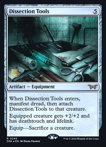 Instruments de dissection, carte Magic PDSK 245s — extension Duskmourn: House of Horror Promos