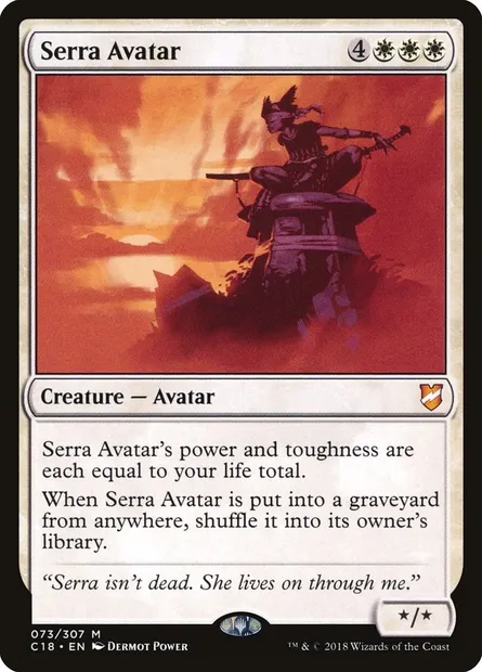 Serra Avatar, Magic card C18 73 — Commander 2018 set