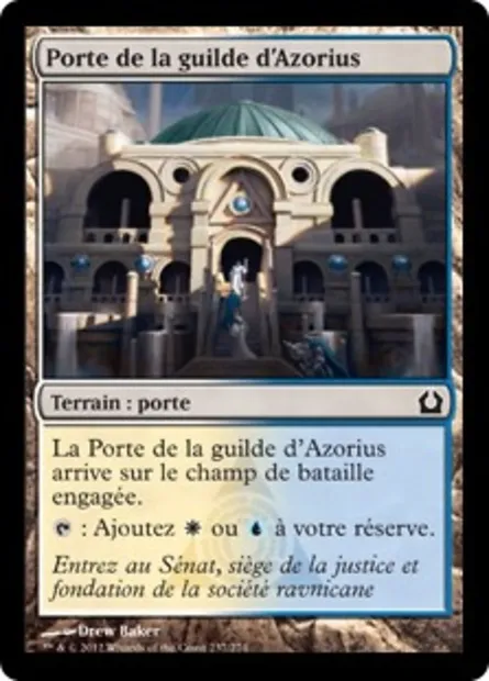 Porte de la guilde d'Azorius, carte Magic RTR 237 — extension Retour à Ravnica