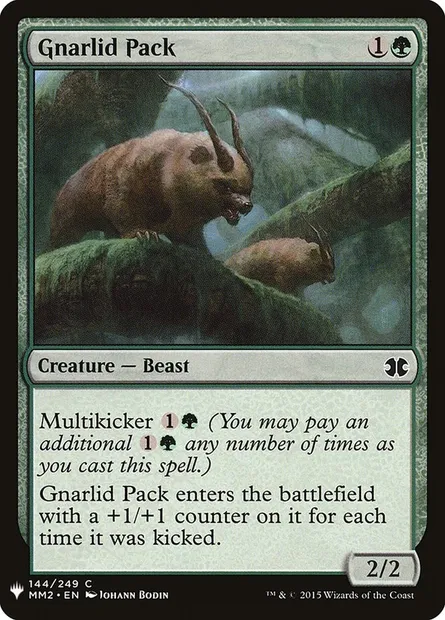 Gnarlid Pack, Magic card PLST MM2-144 — The List set