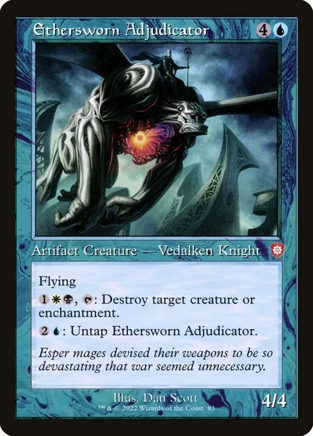 Ethersworn Adjudicator, Magic card BRC 83 — The Brothers' War Commander set