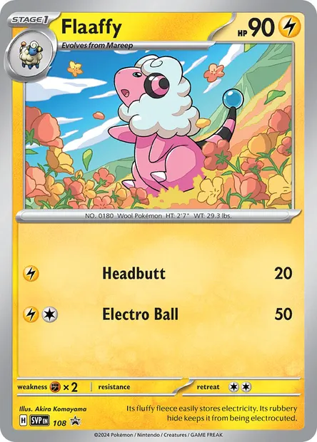 Flaaffy, Pokémon card PR-SV 108 — SVP Black Star Promos set