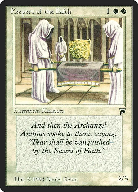 Keepers of the Faith, Magic card LEG 24 — Legends set