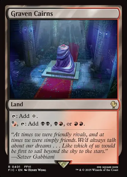 Graven Cairns, Magic card FIC 401 — Final Fantasy Commander set