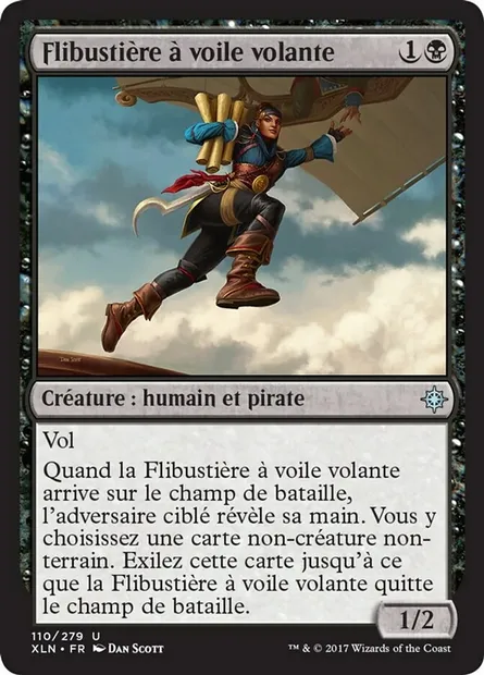 Flibustière à voile volante, carte Magic XLN 110 — extension Ixalan