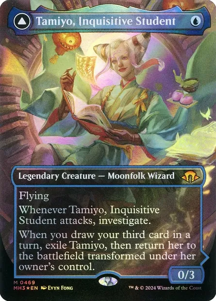 Tamiyo, Inquisitive Student // Tamiyo, Seasoned Scholar, Magic card MH3 469 — Modern Horizons 3 set