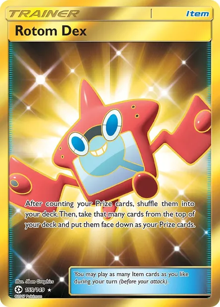 Rotom Dex, Pokémon card SUM 159 — Sun & Moon set