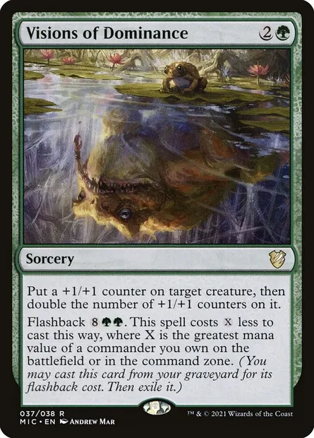 Visions of Dominance, Magic card MIC 37 — Midnight Hunt Commander set