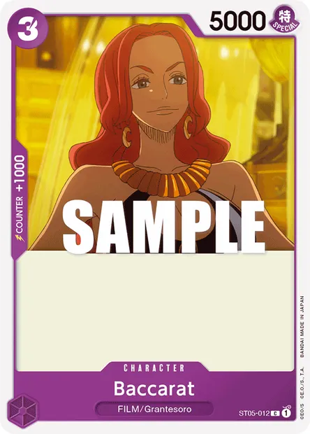 Baccarat, carte One Piece ST05-012 — extension ONE PIECE FILM edition