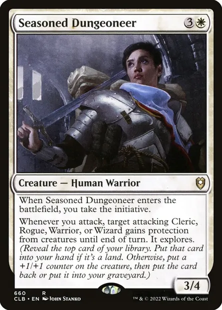 Seasoned Dungeoneer, Magic card CLB 660 — Commander Legends: Battle for Baldur's Gate set