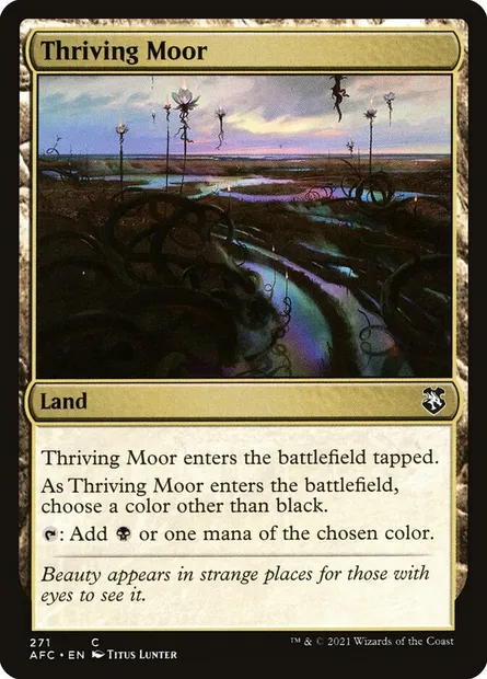 Thriving Moor, Magic card AFC 271 — Forgotten Realms Commander set