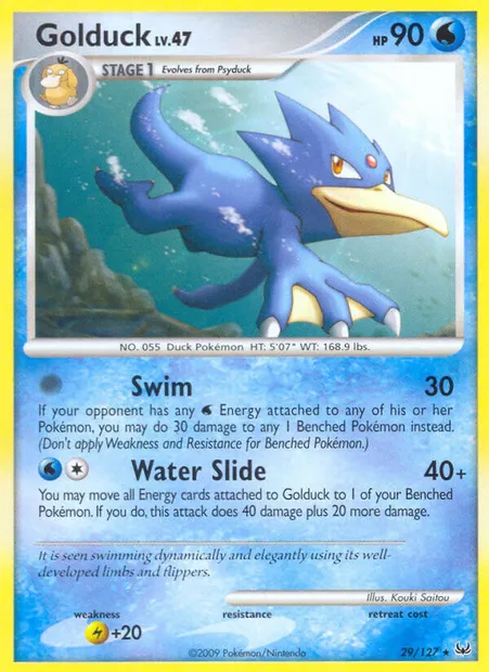Golduck, Pokémon card PL 29 — Platinum set