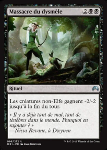 Massacre du dysmèle, carte Magic ORI 96 — extension Magic Origines