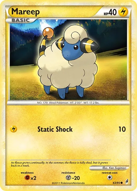 Mareep, Pokémon card CL 63 — Call of Legends set