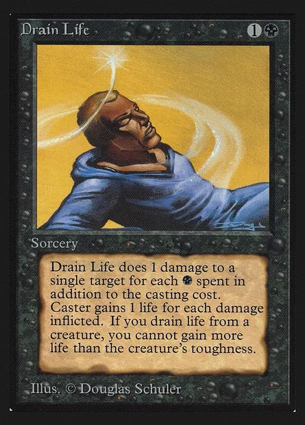 Drain de vie, carte Magic CEI 106 — extension Intl. Collectors' Edition