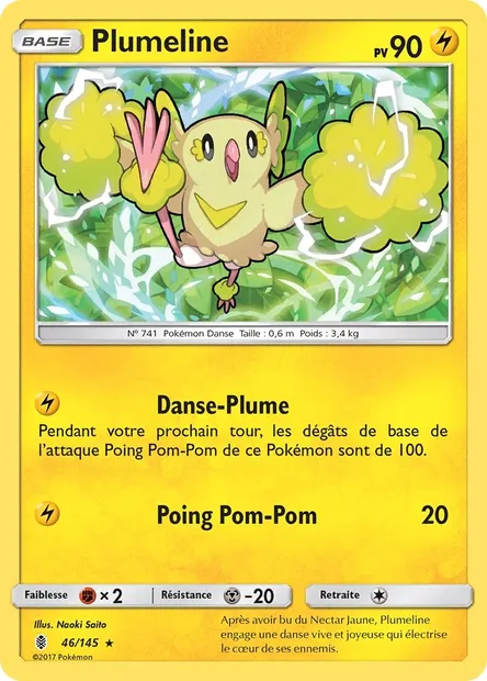 Plumeline, carte Pokémon GRI 46 — extension Gardiens Ascendants
