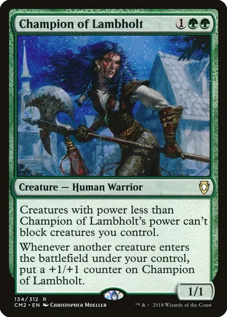 Champion of Lambholt, Magic card CM2 134 — Commander Anthology Volume II set