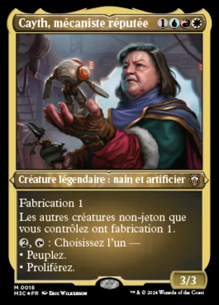 Cayth, mécaniste réputée, carte Magic M3C 18 — extension Modern Horizons 3 Commander