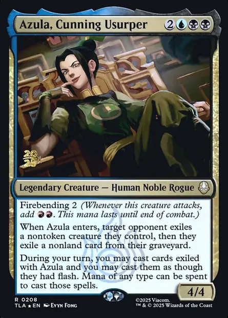 Azula, Cunning Usurper, Magic card PTLA 208s — Avatar: The Last Airbender Promos set